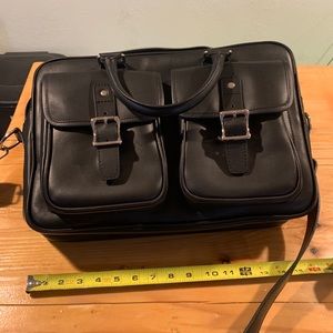 Thursday Boot Company Black Leather Briefcase Bag. Excellent condition